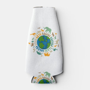 Porta-garrafa Retro Groovy Salve Abelhas Resgate Animais Recicle