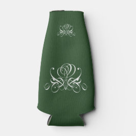 Porta-garrafa Rosa Branco e Verde