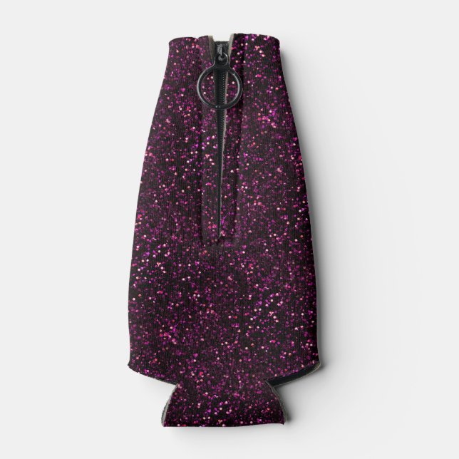 Porta-garrafa Rosa cor-de-rosa escuro Posh Glitter (atrás)