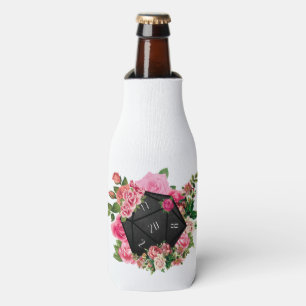 Porta-garrafa Rosa Floral D20 Tabletop RPG Dice