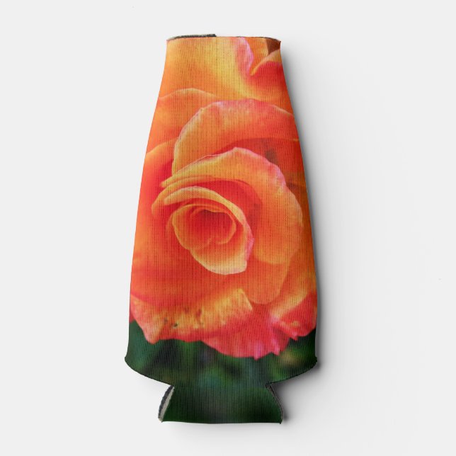 Porta-garrafa Rosa laranja (Frente)