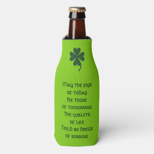 Porta-garrafa Saint Patricks Day Bottle Cooler de Janz (Frente da Garrafa)