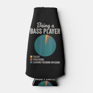 Porta-garrafa Sendo um cantor de guitarra Baixo Engraçado Musico