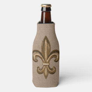 Porta-garrafa Serapilheira francesa Dourado do falso da flor de