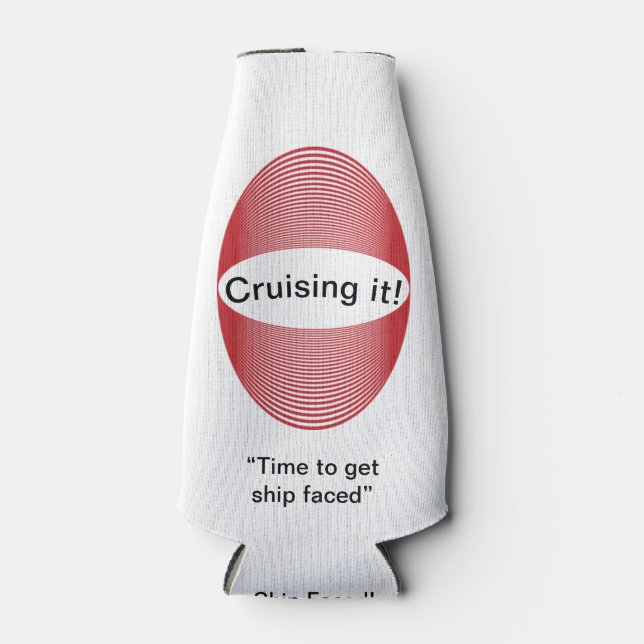 Porta-garrafa “Ship Faced” Koozie Isolante de Garrafa (Frente)