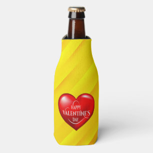 Porta-garrafa Símbolo de Amor Vermelho 3d Formatado pelo Coração
