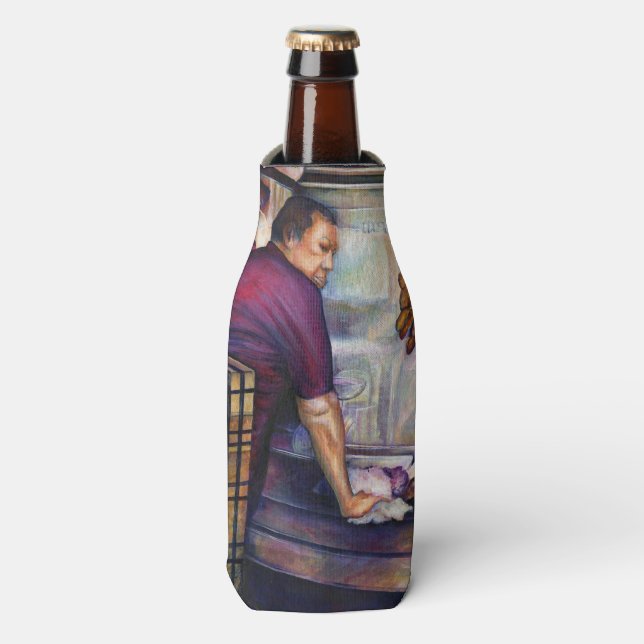 Porta-garrafa Singapura com Kissed Sun (Frente da Garrafa)