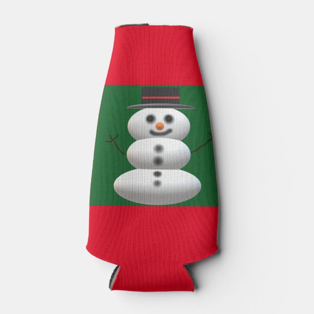 Porta-garrafa Snowman (Frente)