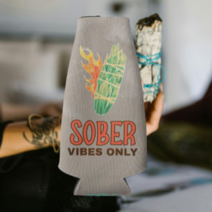Porta-garrafa Sober Vibes Apenas