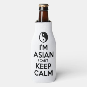 Porta-garrafa Sou asiático, não consigo ficar calmo