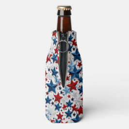 Porta-garrafa Starburst Patriótico Negrito