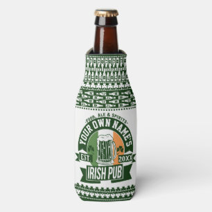 Porta-garrafa Sua cerveja irlandesa personalizada irlandesa