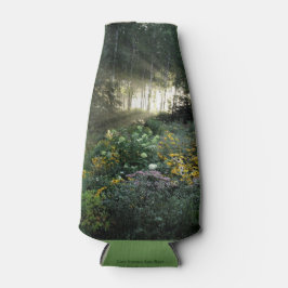 Porta-garrafa Sun Rays no fim do jardim de setembro