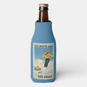 Porta-garrafa Sun Valley, Idaho Viagens vintage Cooler