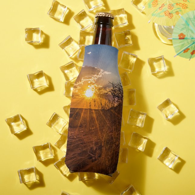 Porta-garrafa Sunset no deserto de Kalahari, Namíbia (Verão in situ)