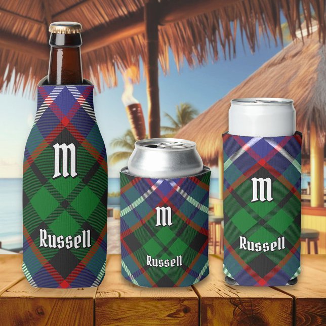 Porta-garrafa Tartan do Clã Russell (Criador carregado)