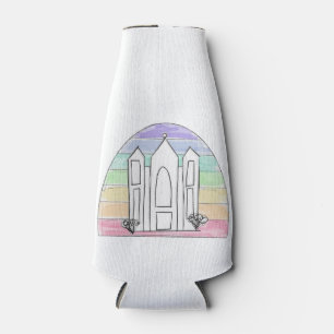 Porta-garrafa Templo LDS Salt Lake City pôr do sol arco-íris mór