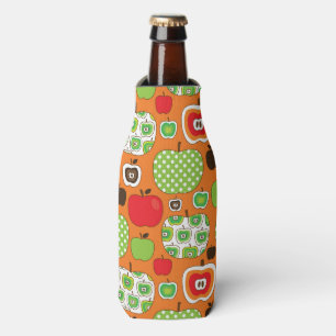 Porta-garrafa Teste padrão bonito da ilustração da maçã