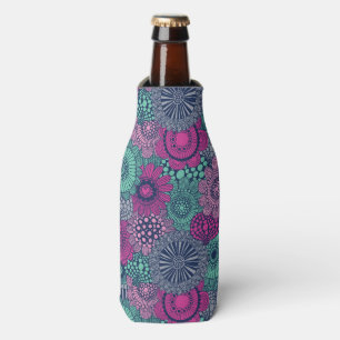 Porta-garrafa Teste padrão brilhante à moda de flores lindos