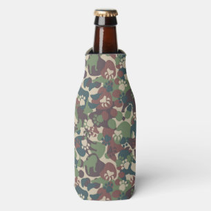 Porta-garrafa Teste padrão da camuflagem do cão