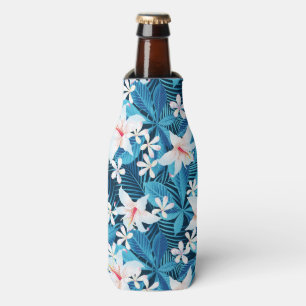 Porta-garrafa Teste padrão floral 2 do hibiscus tropical