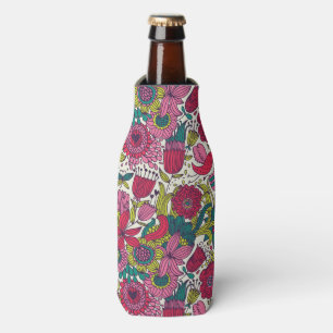 Porta-garrafa Teste padrão floral brilhante