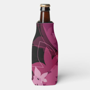Porta-garrafa Teste padrão floral magenta