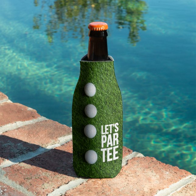 Porta-garrafa Teto de Par de Vamos de Golfe com bola sobre grama (Piscina in situ)