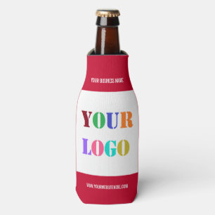 Porta-garrafa Texto e Cores Personalizados da Empresa no Garrafa