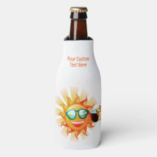 Porta-garrafa Texto Tropical Sun Personalizado