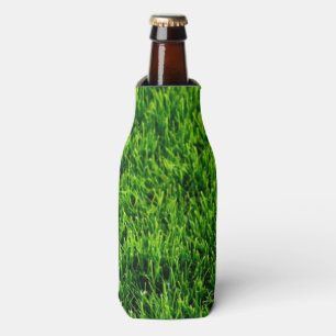 Porta-garrafa Textura da grama verde de um campo de futebol