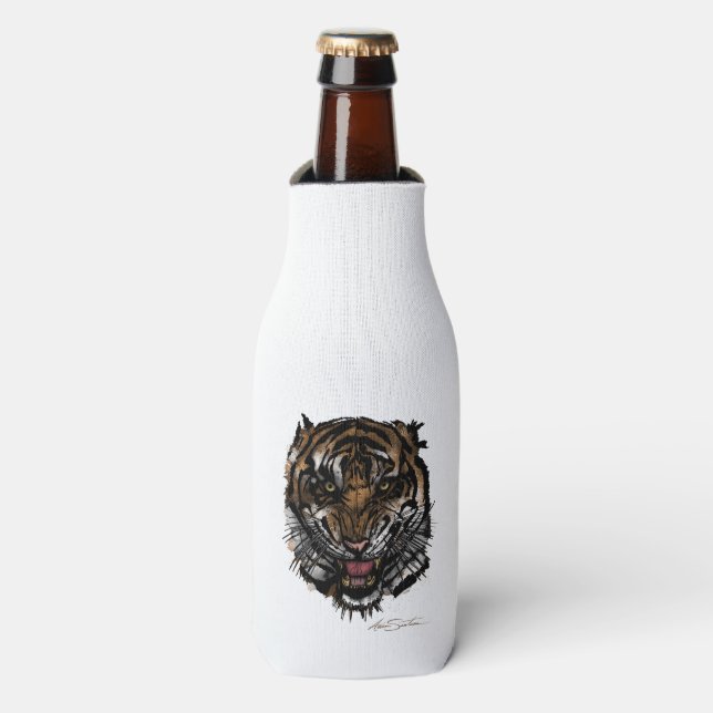Porta-garrafa Tiger Face (Design de Assinatura) (Frente da Garrafa)