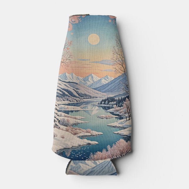 Porta-garrafa Tranquilidade do inverno (Frente)