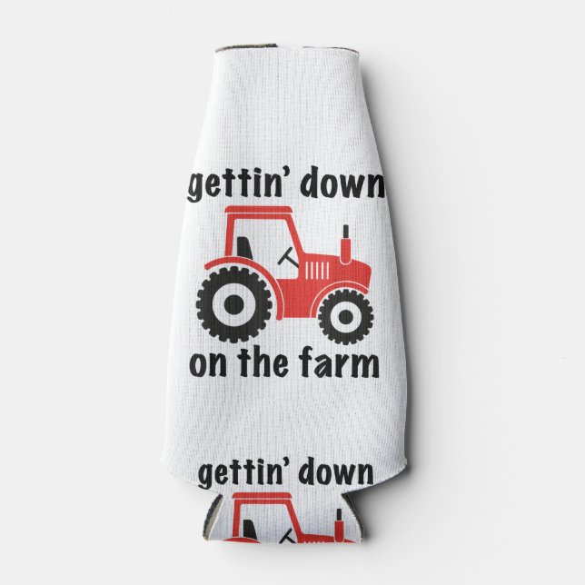 Porta-garrafa Trator descendo na Fazenda do país Barn Danc (Frente)