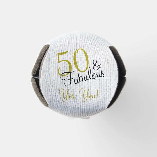 Porta-garrafa Trendy Dourado e Black 50th e Fabuloso Aniversário (Parte Inferior)