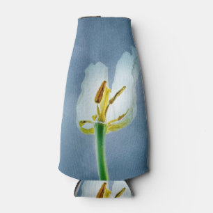 Porta-garrafa Tulipa branca murchando flor