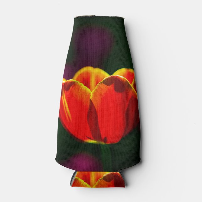 Porta-garrafa tulipa vermelha (Frente)
