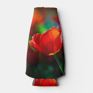 Porta-garrafa Tulipa vermelha - mistério da florescência