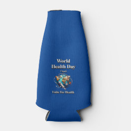 Porta-garrafa Unir Para A Saúde. Dia Mundial da Saúde. Camiseta