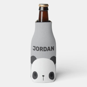 Porta-garrafa Urso Panda Bonito com Nome Personalizado
