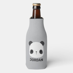 Porta-garrafa Urso Panda Bonito com Nome Personalizado
