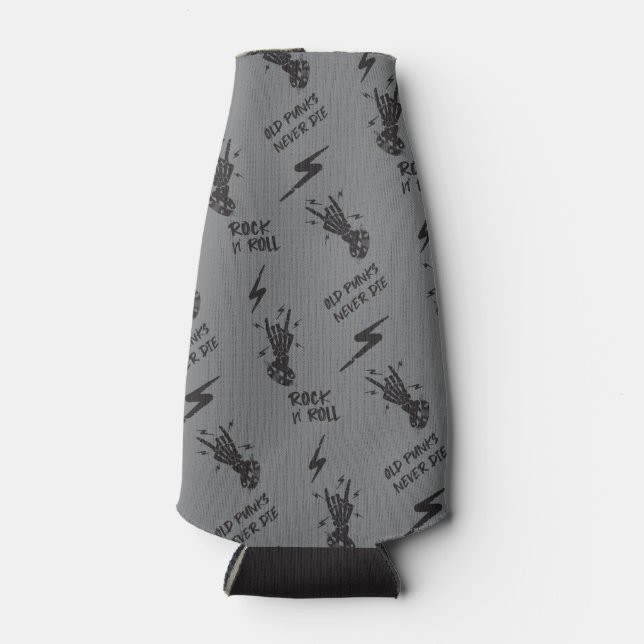 Porta-garrafa Velhos Punhos Nunca Morrem Rocha Esqueletófica Em  (Frente)