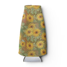 VERDE COM FLORES AMARELOS E DOURADOS