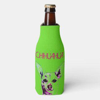 Porta-garrafa Verde limão Chihuahua Themed Bottle Cooler