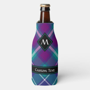 Porta-garrafa Verde marinho, Roxo e Tartan Azul