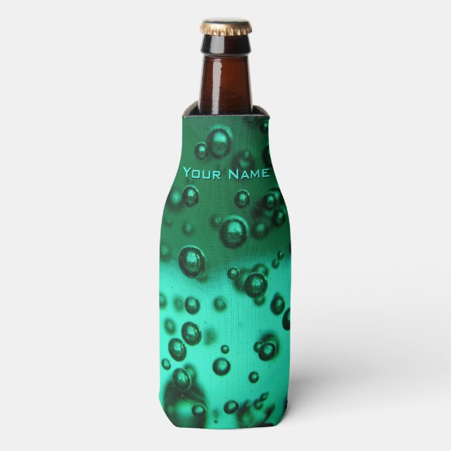 Porta-garrafa Verde Moderno Submarino Frio Personalizado (Frente da Garrafa)
