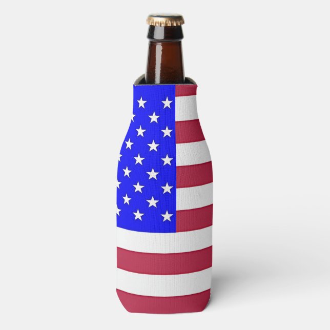 Porta-garrafa Vermelho, Branco e Azul (Frente da Garrafa)