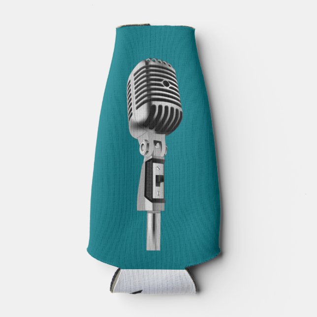 Porta-garrafa Vintage Mic (Frente)