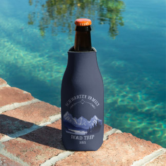 Porta-garrafa Vintage Mountain Sunset lago ao ar livre Retretar