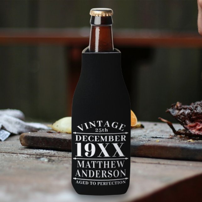 Porta-garrafa Vintage personalizada envelhecida em perfeição (Criador carregado)